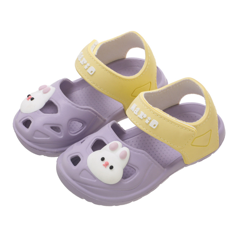 Gyerekeknek szánt sportsandálok, EVA felsőrész és talp, állatmintás, 1–6 éveseknek, gyorsan száradó, Nyár 2023
