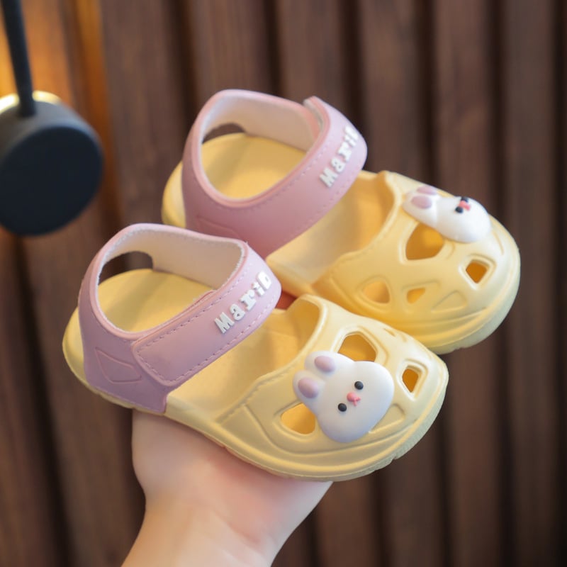 Gyerekeknek szánt sportsandálok, EVA felsőrész és talp, állatmintás, 1–6 éveseknek, gyorsan száradó, Nyár 2023
