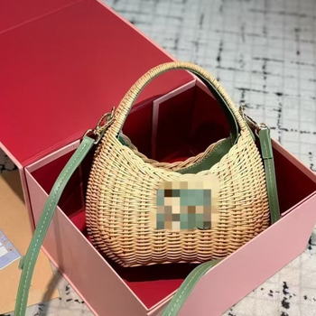 Ženska torba od slame Tote, gradski jednostavan stil, ovalni oblik, platnena podstava