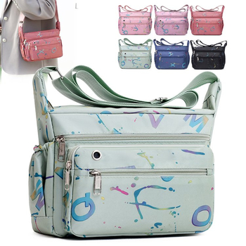 Ženska crossbody torbica s više pretinaca (Oxford platno; za slobodno vrijeme i putovanja; pretinac za mobitel; dimenzije 17×25×9 cm)
