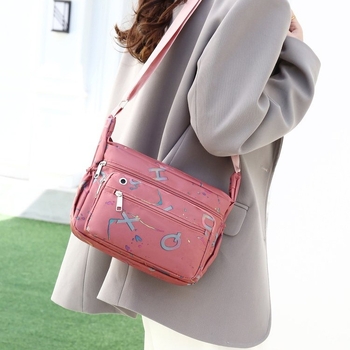 Ženska crossbody torbica s više pretinaca (Oxford platno; za slobodno vrijeme i putovanja; pretinac za mobitel; dimenzije 17×25×9 cm)