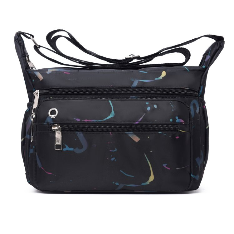 Ženska crossbody torbica s više pretinaca (Oxford platno; za slobodno vrijeme i putovanja; pretinac za mobitel; dimenzije 17×25×9 cm)