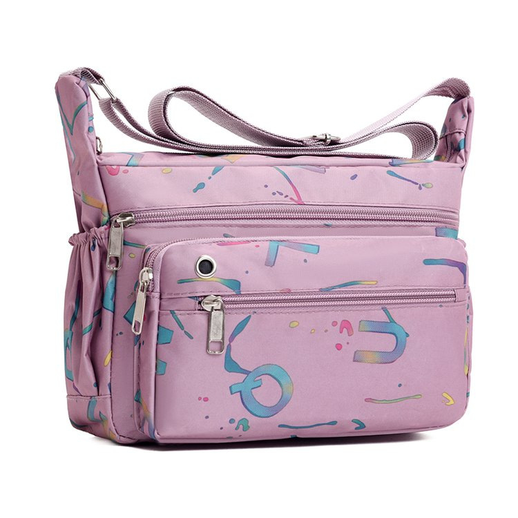 Ženska crossbody torbica s više pretinaca (Oxford platno; za slobodno vrijeme i putovanja; pretinac za mobitel; dimenzije 17×25×9 cm)