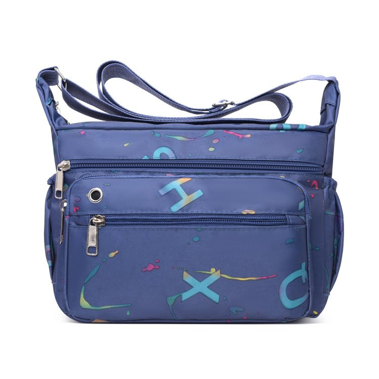 Ženska crossbody torbica s više pretinaca (Oxford platno; za slobodno vrijeme i putovanja; pretinac za mobitel; dimenzije 17×25×9 cm)