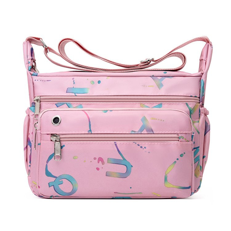 Ženska crossbody torbica s više pretinaca (Oxford platno; za slobodno vrijeme i putovanja; pretinac za mobitel; dimenzije 17×25×9 cm)
