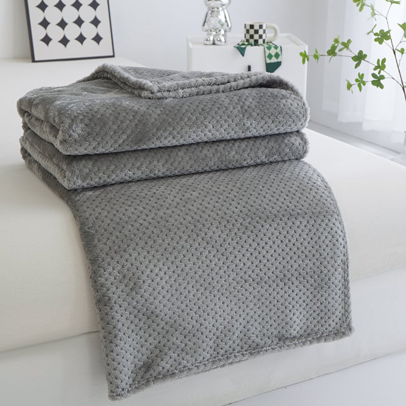 Flanel deka - poliestersko vlakno - ispod 300 g - za sve sezone - moderni minimalistički stil
