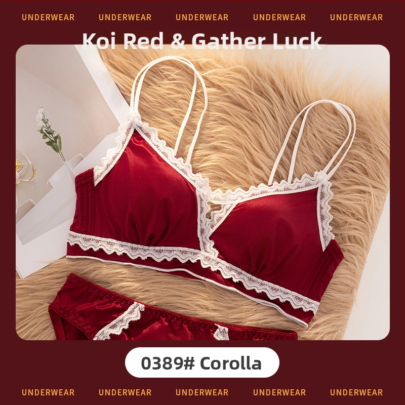 Set de sutiene pentru femei cu cupă 3/4, cupe modelate cu partea superioară subțire, partea inferioară mai groasă, material dantelat din nailon, bretele fixe duble, închidere din spate cu trei rânduri, fără fir, respirabil, confortabil