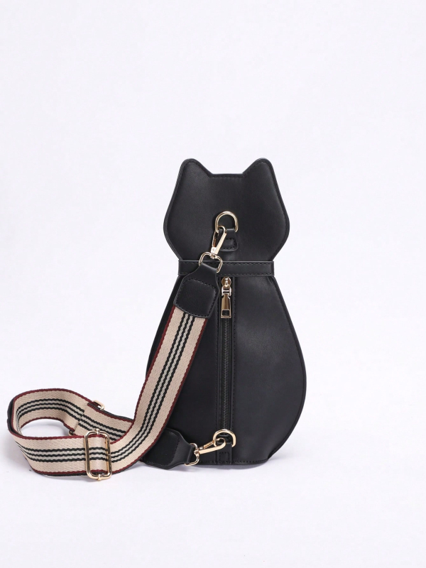 PU crossbody torba, vertikalnog kvadratnog oblika, otvoreno otvaranje, unutarnja džep za dokumente
