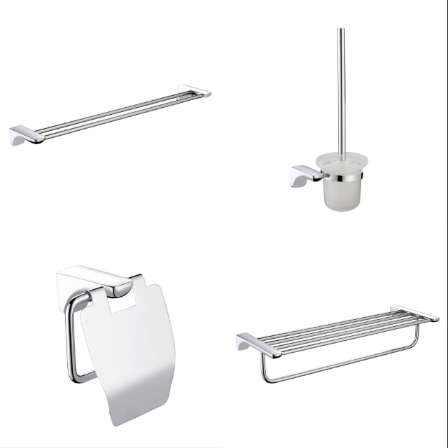 304 rozsdamentes acél törölközőtartó, krómozott felület, 2 réteg, falra szerelhető, perforált telepítés