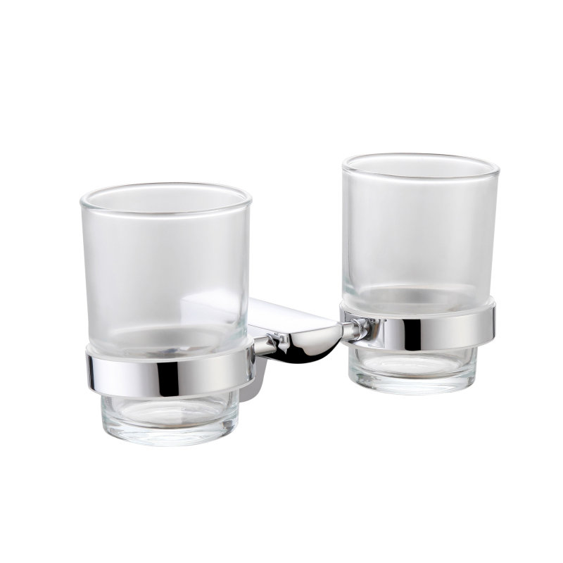 304 rozsdamentes acél törölközőtartó, krómozott felület, 2 réteg, falra szerelhető, perforált telepítés