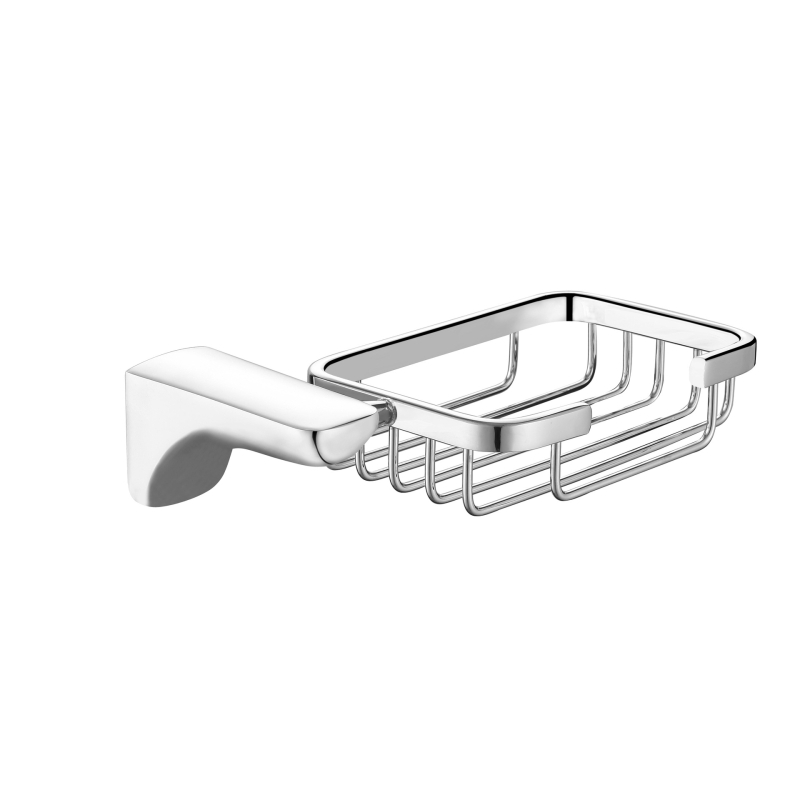 304 rozsdamentes acél törölközőtartó, krómozott felület, 2 réteg, falra szerelhető, perforált telepítés