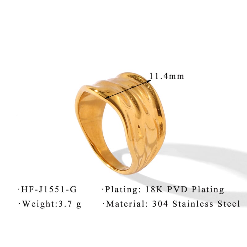 Prsten: običan krug, titan čelik, geometrijski oblik, elektroplatiranje, unisex.