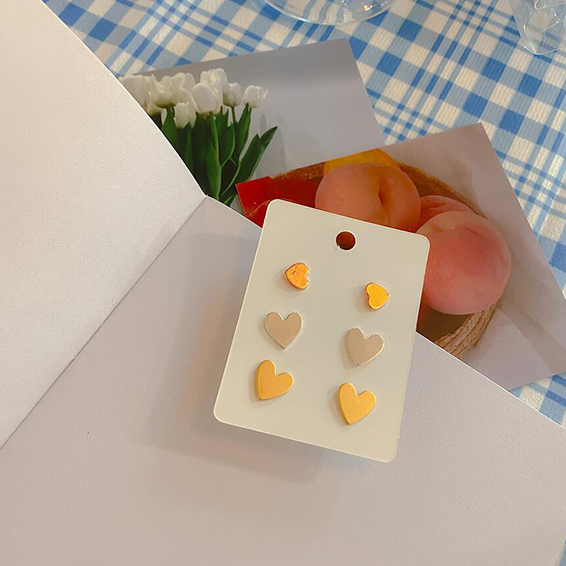 Γεωμετρικά σκουλαρίκια από κράμα με φινίρισμα μικροπαβέ, 925 ασημένες βελόνες — Behrooci