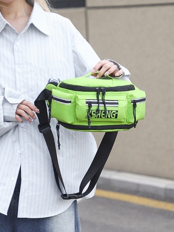 Ανδρική τσάντα μέσης για μοτοσικλέτα – αδιάβροχη PU, ανθεκτική στη φθορά, επεκτάσιμη, στυλ Cyber Function