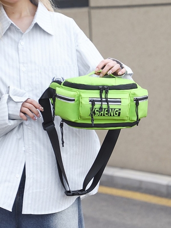 Ανδρική τσάντα μέσης για μοτοσικλέτα – αδιάβροχη PU, ανθεκτική στη φθορά, επεκτάσιμη, στυλ Cyber Function