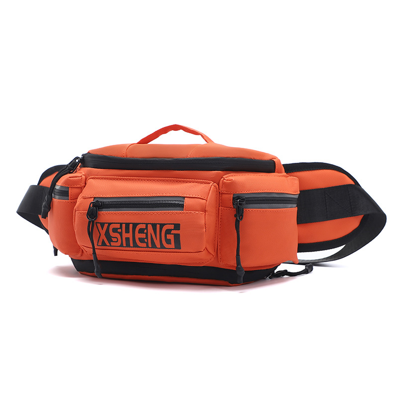 Ανδρική τσάντα μέσης για μοτοσικλέτα – αδιάβροχη PU, ανθεκτική στη φθορά, επεκτάσιμη, στυλ Cyber Function