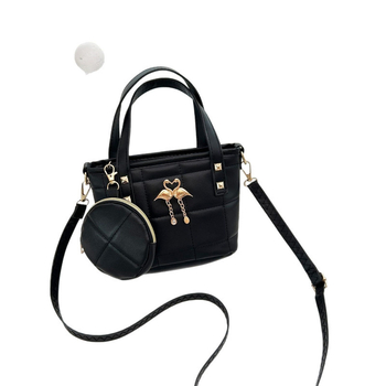Crossbody bucket torba od PU, zatvarač, poliester podstava, horizontalni kvadratni oblik