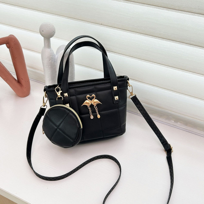 Crossbody bucket torba od PU, zatvarač, poliester podstava, horizontalni kvadratni oblik
