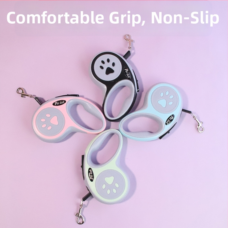 Rozťahovateľný psí pútko – PP materiál, nastaviteľný, brzda jedným dotykom