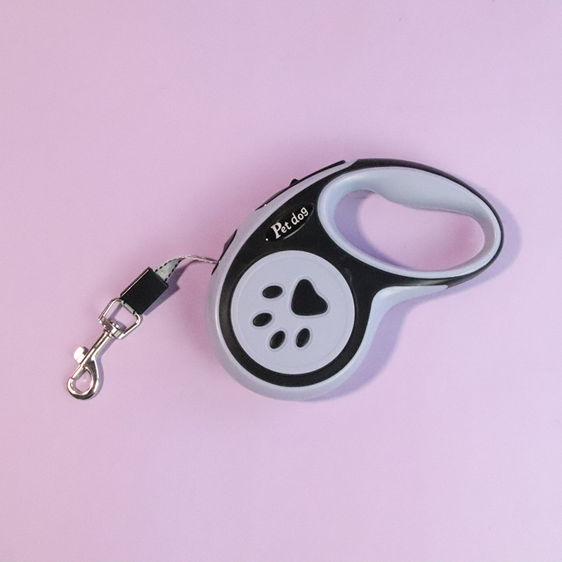 Kihúzható kutyalánc – PP anyag, állítható, egy érintéses fék