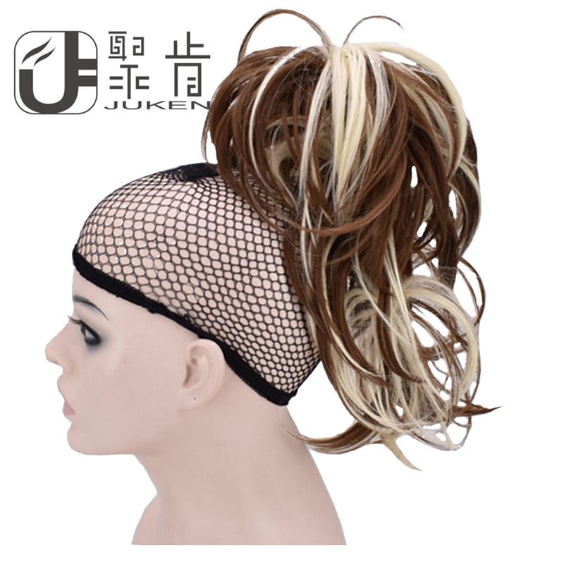 Jukin perika za ponytail – ravna ponytail, visokotemperaturna žica, model 01, mehanizam, za dame, nije za bojanje ili trajnu