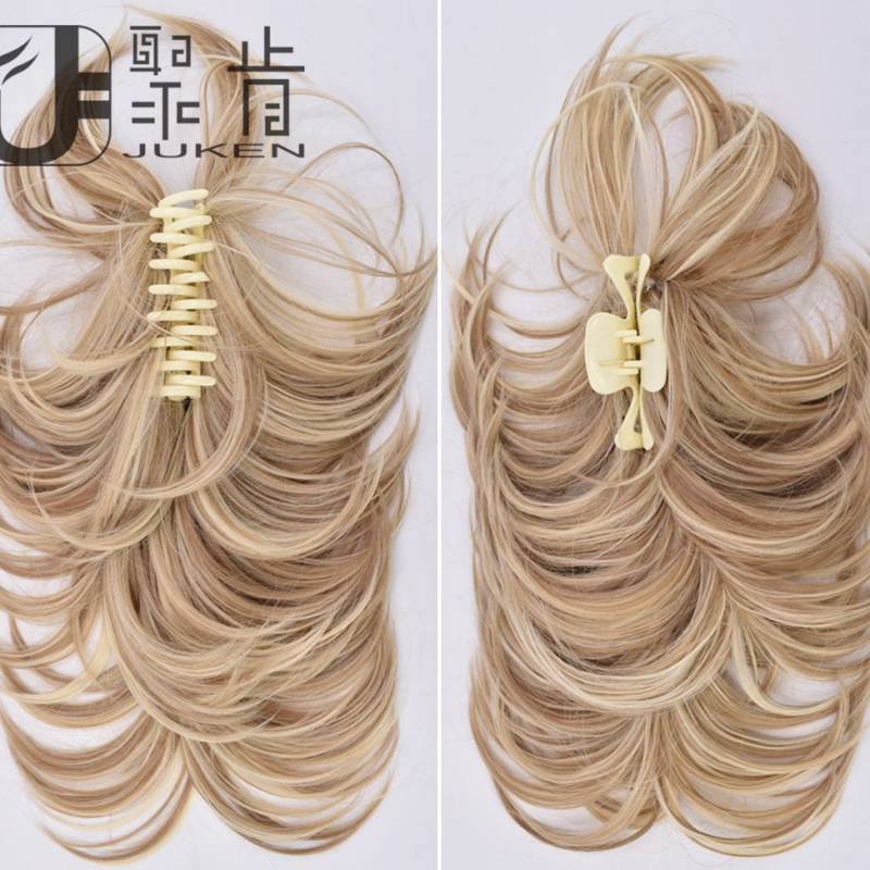 Jukin perika za ponytail – ravna ponytail, visokotemperaturna žica, model 01, mehanizam, za dame, nije za bojanje ili trajnu