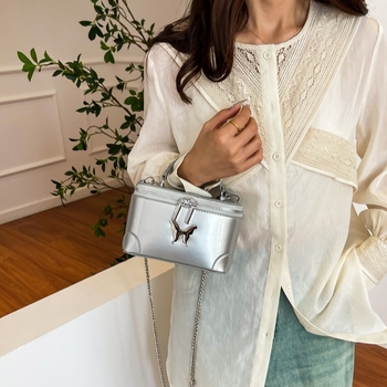 Box torba | gradski minimalist stil, PU koža, oblik kutije, zip zatvarač