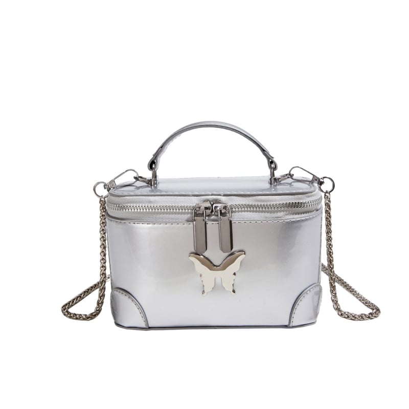 Box torba | gradski minimalist stil, PU koža, oblik kutije, zip zatvarač