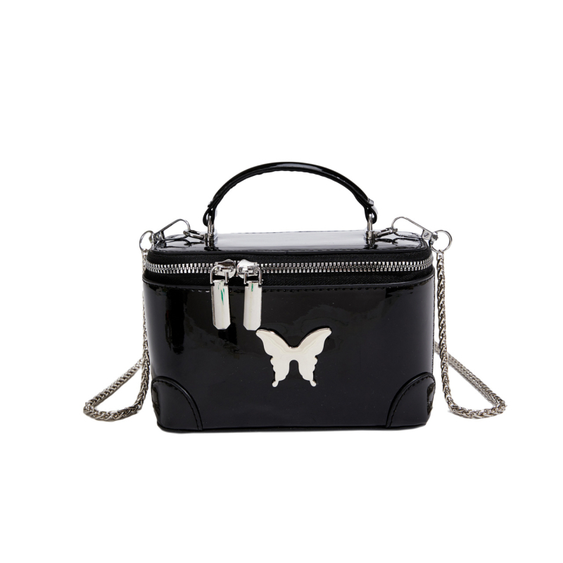 Box torba | gradski minimalist stil, PU koža, oblik kutije, zip zatvarač