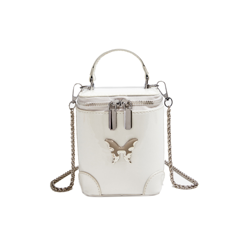 Box torba | gradski minimalist stil, PU koža, oblik kutije, zip zatvarač