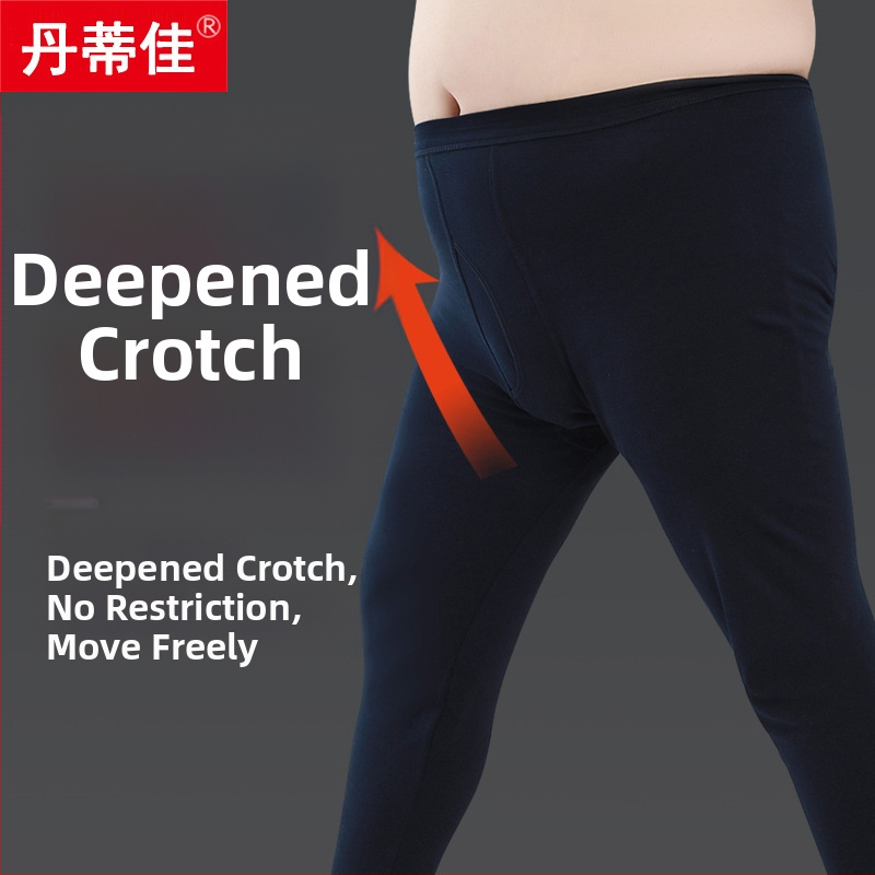 Мъжки памучни термодолни панталони, еднослойни, топли, 161-180 g/m2, 100% памук