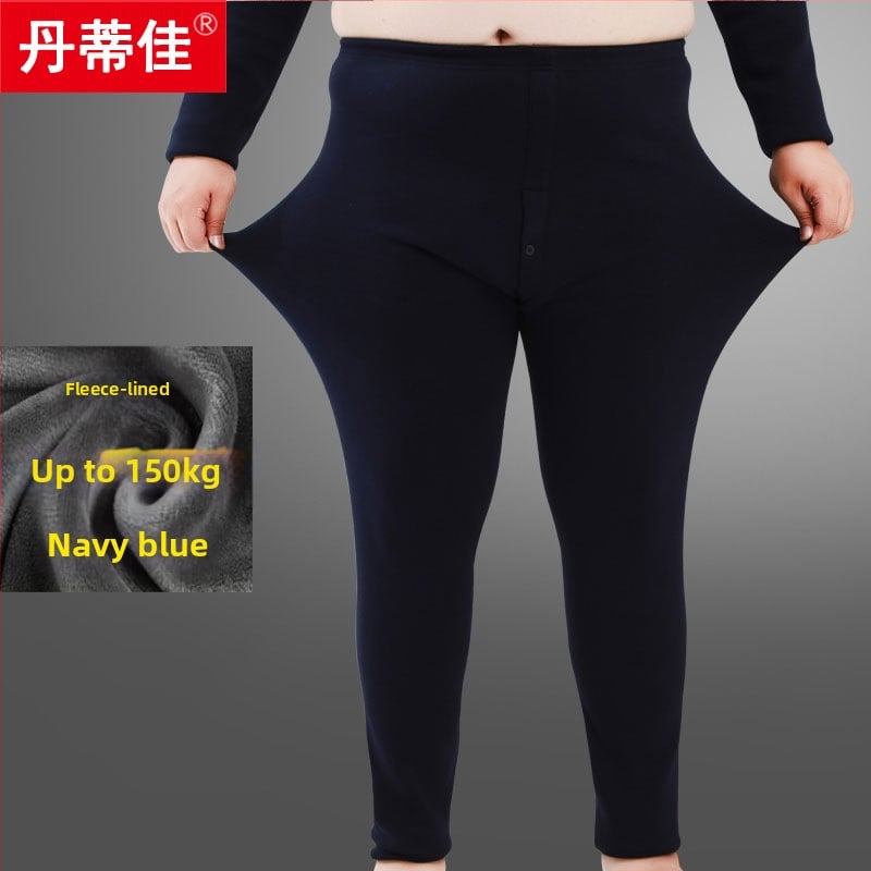 Colanți termici din bumbac pentru bărbați, dintr-un singur strat, calzi, țesătură 161-180 g/m2