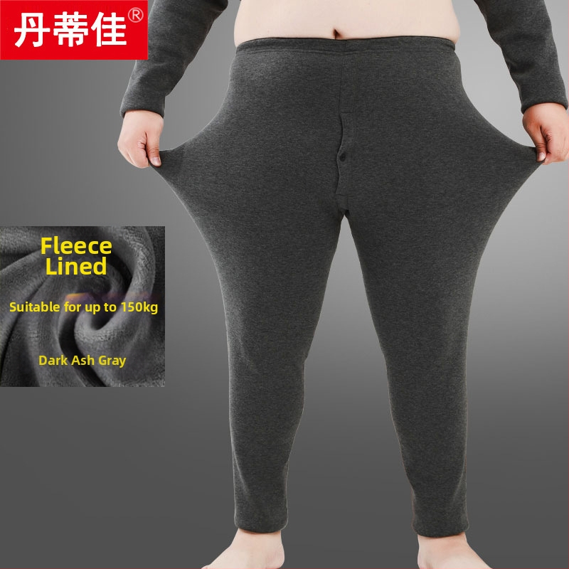 Colanți termici din bumbac pentru bărbați, dintr-un singur strat, calzi, țesătură 161-180 g/m2