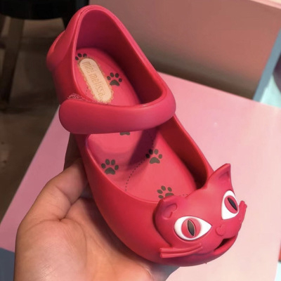 PVC felső részű gyerek hercegnő szandál Velcro-záródással, uniszex 4–12 éveseknek, koreai stílus, tavasz 2023