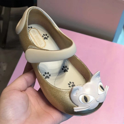 PVC felső részű gyerek hercegnő szandál Velcro-záródással, uniszex 4–12 éveseknek, koreai stílus, tavasz 2023