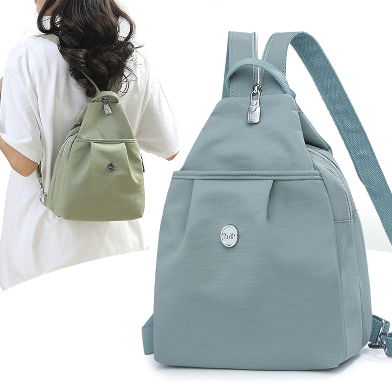 Γυναικεία crossbody τσάντα από Oxford ύφασμα, για ταξίδια αναψυχής, κλείσιμο με φερμουάρ, επένδυση πολυεστέρα, εσωτερική τσέπη με φερμουάρ