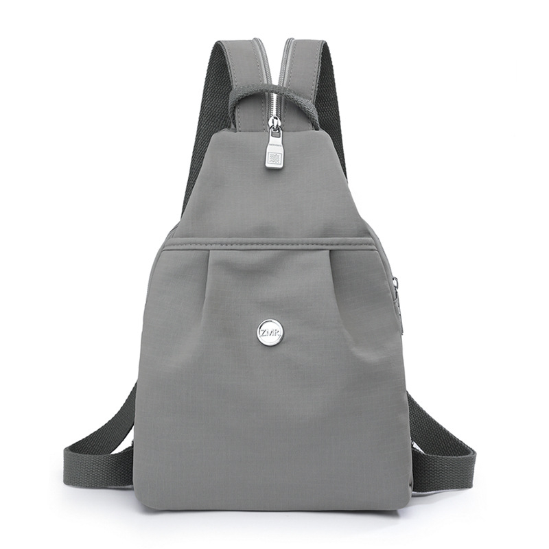 Γυναικεία crossbody τσάντα από Oxford ύφασμα, για ταξίδια αναψυχής, κλείσιμο με φερμουάρ, επένδυση πολυεστέρα, εσωτερική τσέπη με φερμουάρ