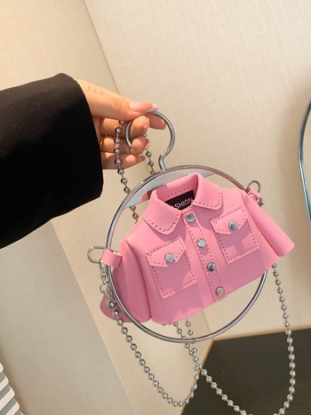 Geantă PU cu formă orizontală pătrată, închidere magnetică, buzunar interior cu fermoar și strat intermediar, Toamnă 2024