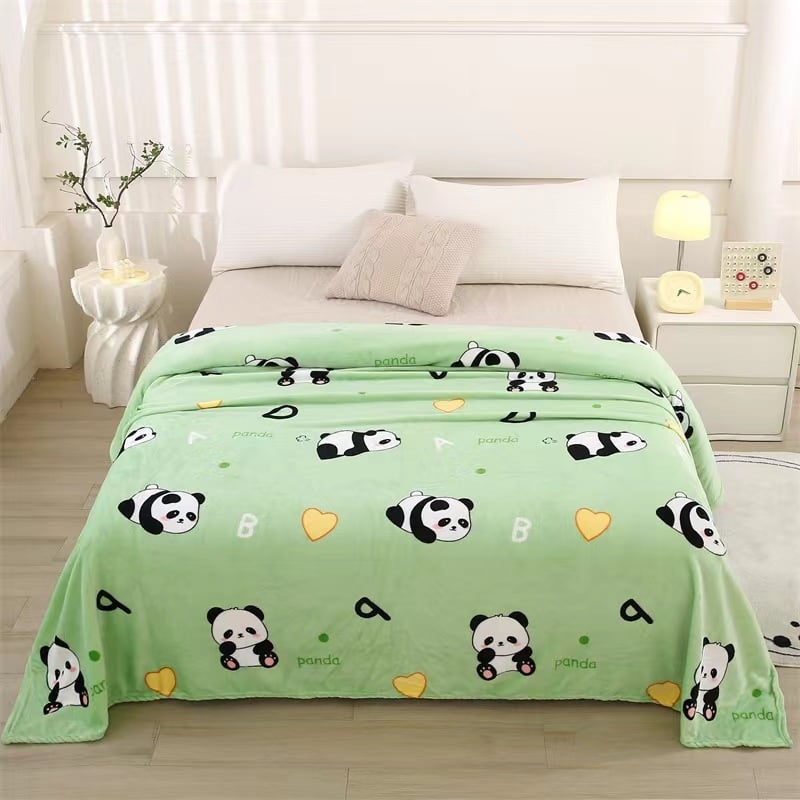 Pătură din velur de lapte, velur gros, poliester, greutate 230–300 g, pentru primăvară și toamnă, personalizabilă