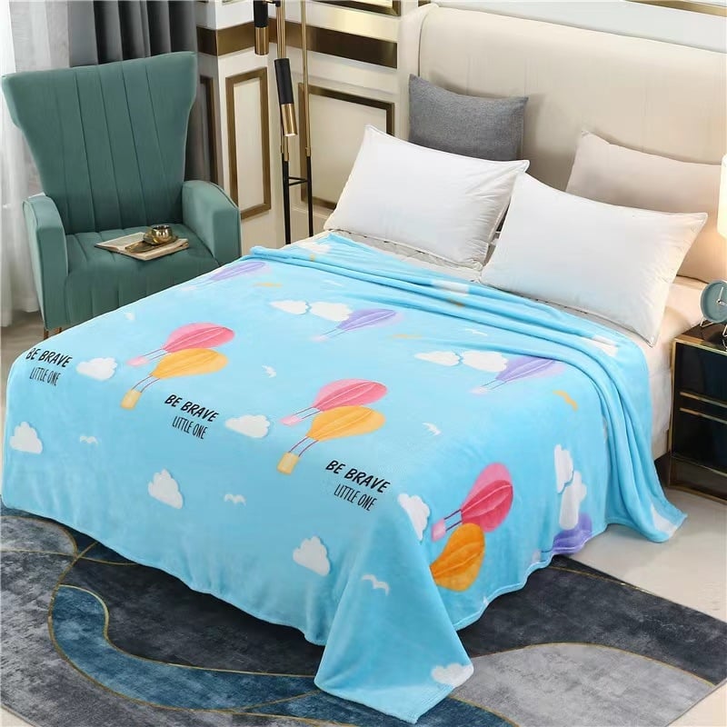 Pătură din velur de lapte, velur gros, poliester, greutate 230–300 g, pentru primăvară și toamnă, personalizabilă