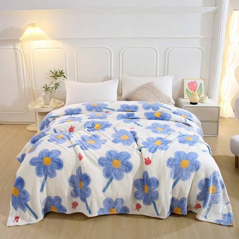 Pătură din velur de lapte, velur gros, poliester, greutate 230–300 g, pentru primăvară și toamnă, personalizabilă