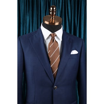 Cravată bărbați Jacquard cu model punct, fibre poliester, căptușeală poliester