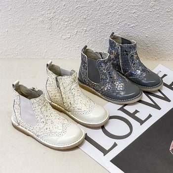 Členková topánka z teľacej kože s bočným zipsom, gumovou podrážkou a vnútornou stielkou z prírodnej kože