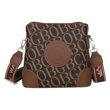 PU anyagú bucket táska, városi egyszerű stílus, cipzáras záródás, belső telefonzseb