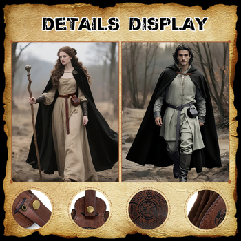 Férfi derék táska - PU bőr, Nordic Viking minta, légáteresztő, ultra könnyű, szintetikus bőrbélés