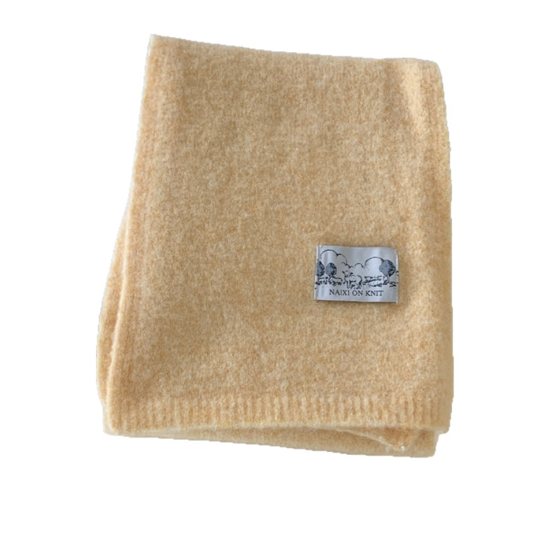 Дамски шал от warp-knit плат, топъл за зимата, есен 2025 издание, плетен дизайн, свеж и сладък стил