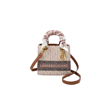 Női vászontáska Princess Diana stílusban, vízszintes négyszögletes forma, cipzár, belső zseb a telefon számára.