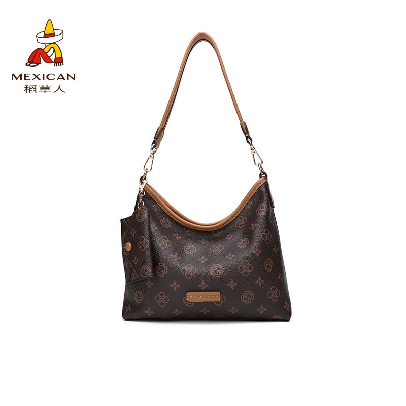 Ženska PVC crossbody torbica, zatvarač, unutarnja podstava od tkanine, jesen 2025