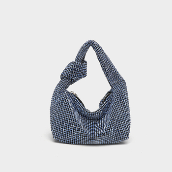 Női PU anyagú táska, kar alatti stílus, kagyló alakú forma, cipzáras nyitás, belső cipzáras zseb