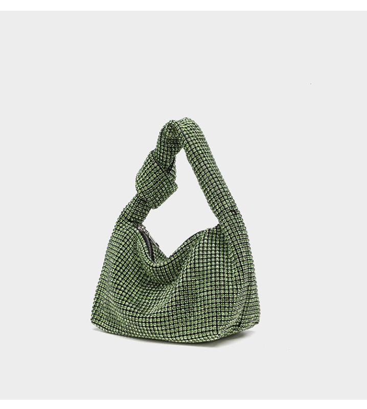 Női PU anyagú táska, kar alatti stílus, kagyló alakú forma, cipzáras nyitás, belső cipzáras zseb